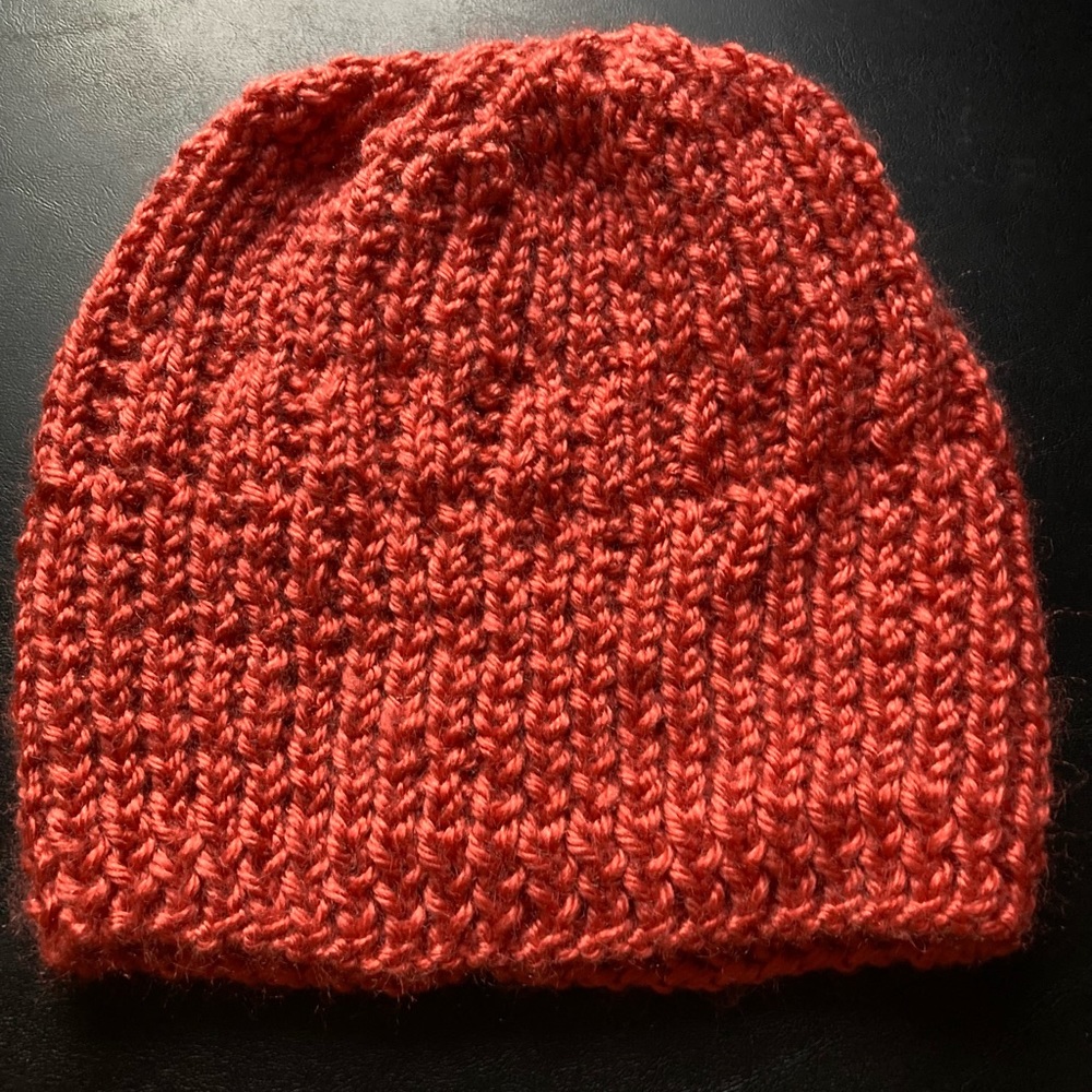 Hand Knit Hat- HANDMADE